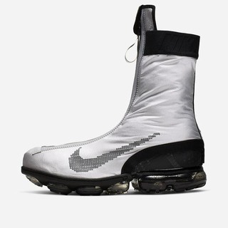 Pantofi Casual Nike Air VaporMax FlyKnit Gaiter ISPA Dama Metal Argintii Negrii Albi Metal | ZWEL-93